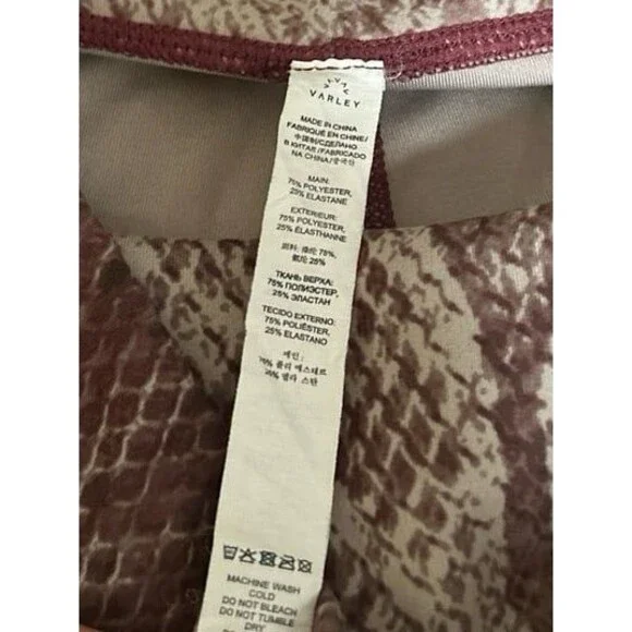 Varley snakeprint leggings